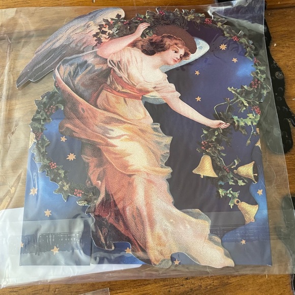 New Lot Of 5 The Gifted Line Basket Card Box John Grossman Christmas Santa Angel - Picture 6 of 14